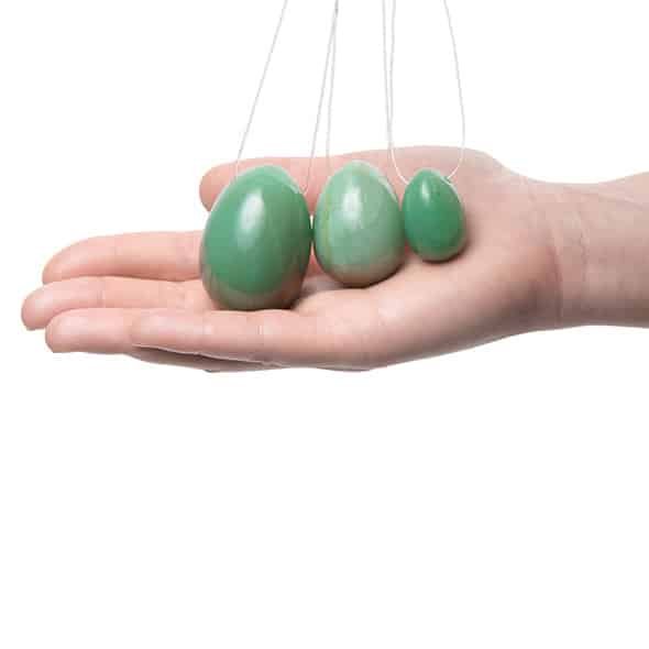 La Gemmes - Yoni egg Set Jade - Vaginakuler Grønn