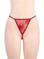 Gnist - Luksuriøs Kimono - Blonder - Rød - Bilde 10