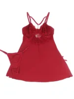 Gnist - Babydoll med stropper - burgunder - Bilde 19