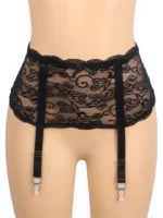 Gnist undertøy - Bred sexy blonde strømpeholder - Sort - Bilde 2