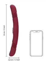 Loveline - Dobbel Thrusting vibrator - Bilde 3