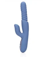 Loveline - Roterende thrusting rabbitvibrator med varme - Blå - Bilde 5