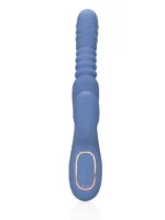 Loveline - Roterende thrusting rabbitvibrator med varme - Blå - Bilde 4
