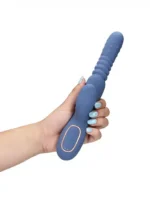 Loveline - Roterende thrusting rabbitvibrator med varme - Blå - Bilde 11