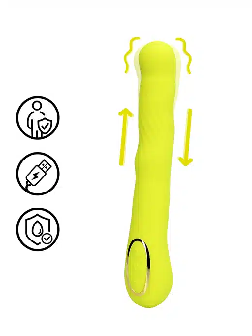 LOVE119GRN-loveline-g-spot-vibe-wiggle-lime-vibrator_5 Loveline - Wiggle g-punkt vibrator - Lime - Bilde 1