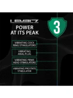 L Levelz - 3 - Vibrerende penissleeve med riller - Bilde 5