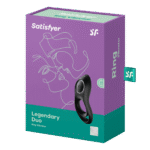 Satisfyer - Legendary Duo - Dobbel Penisring med Vibrasjoner - Sort