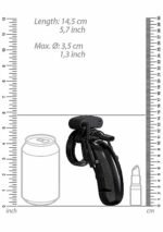 Man Cage - Model 22 - Kuklås 4,5" Sort - Elektro kuklås