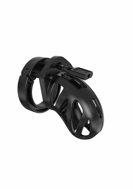 Man Cage - Model 23 - Kuklås 2,5" 6,5 cm - Silikon - Sort