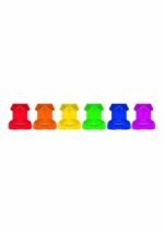 KHEPER GAMES - Regnbue Shotglass sett i penisform - 6 pk