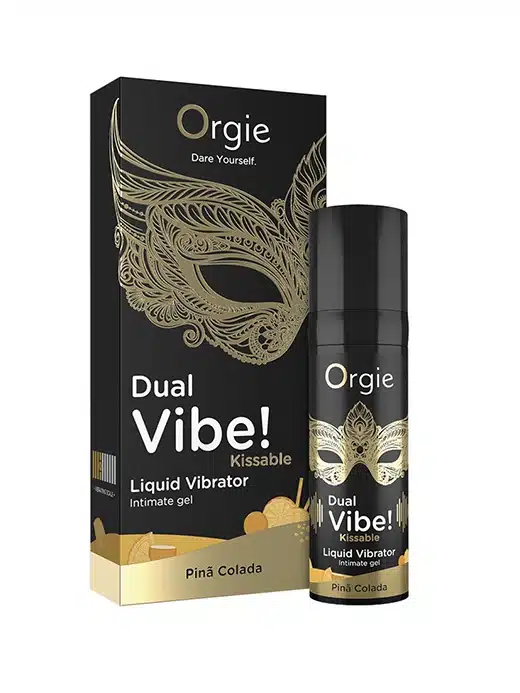 OR-17311_orgie-orgasmekrem-liquidvibrator-flytende-vibrator-krem-olje-pleie-folsomhet-03 Orgie - Dual Vibe! Piña Colada - Flytende Vibrator styrke 4 - Bilde 1
