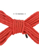 Ouch! Bondagetau - 10 meter - 6mm - Rød - Bilde 2