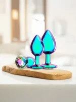 Ouch! Venice Collection - Buttpluggsett i metall - Iriserende - Bilde 6