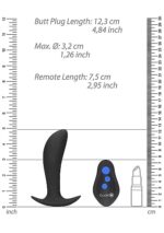 Ouch! Electro - Vibrerende Buttplug med Elektrostimulering - Sort