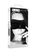 Ouch! Black & White - Satin Curvy Eyemask - Øyemaske Sort