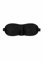 Ouch! Black & White - Satin Curvy Eyemask - Øyemaske Sort