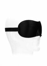 Ouch! Black & White - Satin Curvy Eyemask - Øyemaske Sort