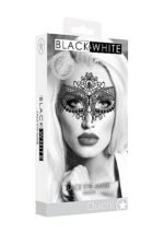 Ouch! Black & White - Queen maskerademaske med Blonder - Sort