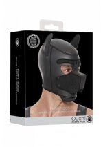 Ouch! Puppy Play - Hundemaske i Neopren - Sort