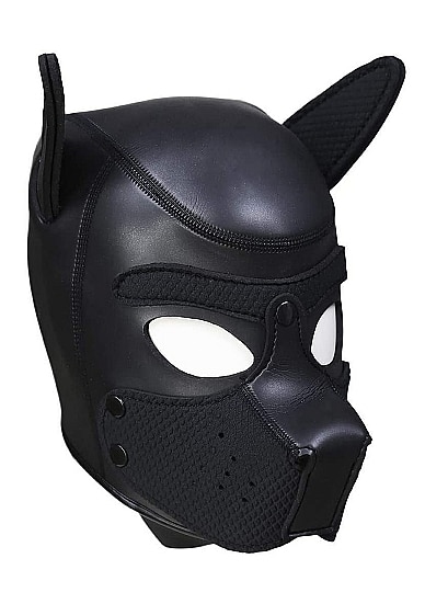 Ouch! Puppy Play - Hundemaske i Neopren - Sort