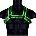 Ouch! Chest Bulldog Harness - Glow In The Dark 
