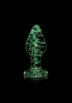 Ouch! Glass Buttplug - Glow in the Dark - Large