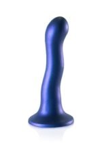 OUCH! - Ultra Soft Silicone - Dildo med sugekopp - 17 cm - Blå