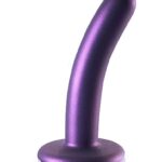 OUCH! - Smooth Silicone - Enkel dildo med sugekopp - Lilla