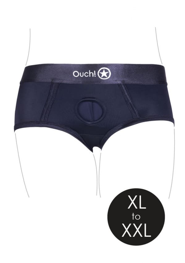 Ouch! Vibrating Strap-on Brief - XL/XXL Ouch! Vibrating Strap-on Brief - XL/XXL
