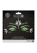 Ouch! - Glow in the dark - Body sticker - Selvlysende kroppsmykke til ansikt