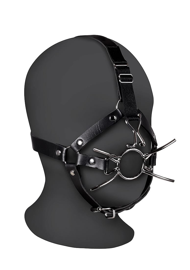 OUCH! - Xtreme - Hodeharness Med Spidergag Og Nesekrok - Sort OUCH! - Xtreme - Hodeharness Med Spidergag Og Nesekrok - Sort
