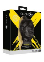 OUCH! - Xtreme - Bondage Maske Med Blond Hestehale - Sort