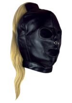 OUCH! - Xtreme - Bondage Maske Med Blond Hestehale - Sort