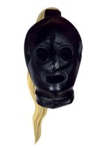 OUCH! - Xtreme - Bondage Maske Med Blond Hestehale - Sort