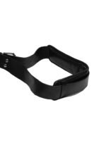 OUCH! - POLSTRET LÅR RESTRAINTS MED HÅNDCUFFS - SORT