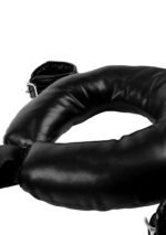 OUCH! - POLSTRET LÅR RESTRAINTS MED HÅNDCUFFS - SORT
