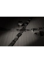 OUCH! - BONDAGE SETT TIL DØR MED HÅND OG FOT CUFFS - SORT