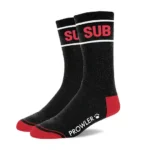 Prowler - RED sub socks - Sokker Sort/rød