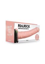 RealRock - Hollow Strap-on uten Pung med Vibrasjoner - 10" - 24,5 cm