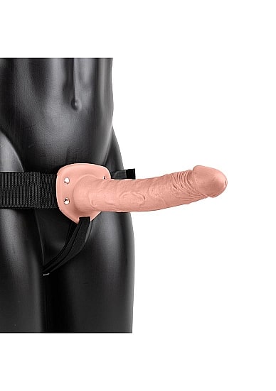 RealRock - Hollow Strap-on uten Pung med Vibrasjoner - 10" - 24,5 cm