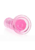 Realrock – Crystal Clear – Enkel Realistisk Dildo – Rosa - 20 cm