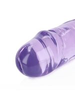Realrock – Crystal Clear – realistisk Dobbeldildo – Lilla - 34 cm