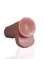 Realrock - Ekstra Tykk Dildo - 25,4 cm - Lys hudfarge - Bilde 10