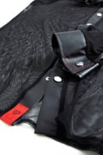 Regnes Fetish Planet - Cesare - Meshskjorte med wetlook detaljer og knapper