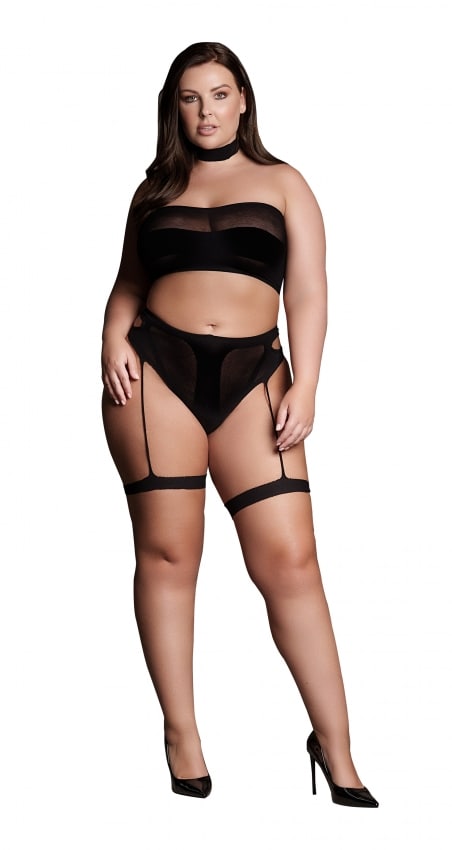 Le Desir - Shades - Ananke XII - Frekt Choker Undertøysett - Plus Size Le Desir - Shades - Ananke XII - Frekt Choker Undertøysett - Plus Size