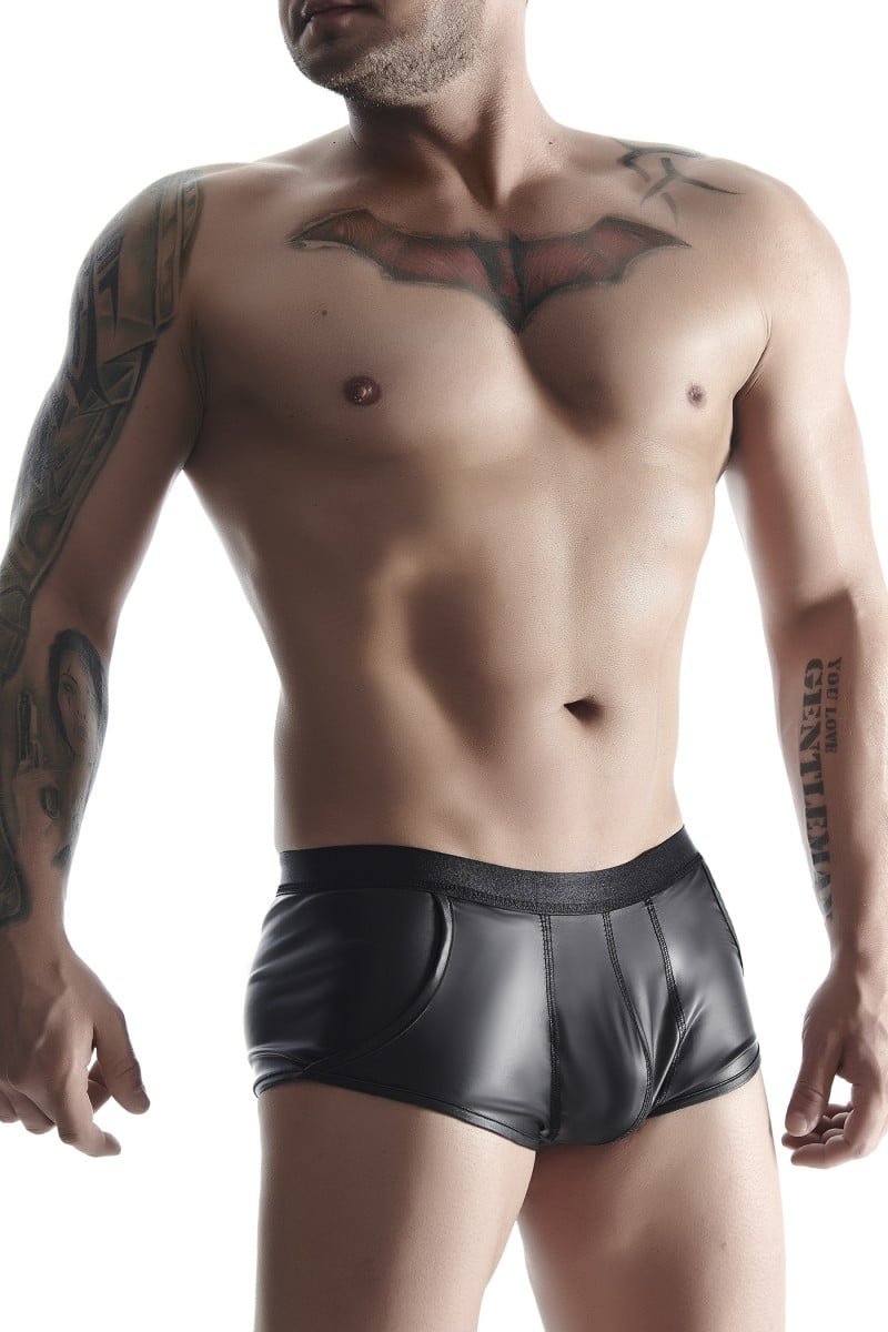 Regnes Fetish Planet - Boxer i wetlook med åpning på siden Regnes Fetish Planet - Boxer i wetlook med åpning på siden