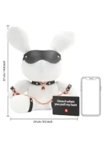 S-line - Bondage Rabbit Bamse - Large - Hvit og Sort - Bilde 4