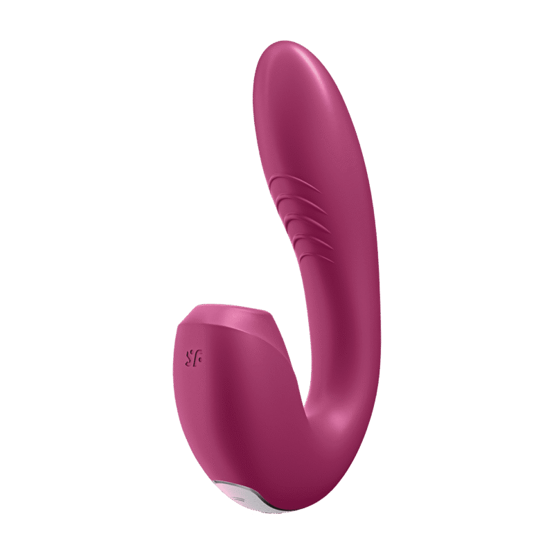 Satisfyer - Sunray - Trykkbølgevibrator med APP - Berry Rød
