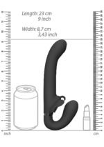 VIVE - Satu - Stroppeløs strap-on med klitorisvibrator - Sort