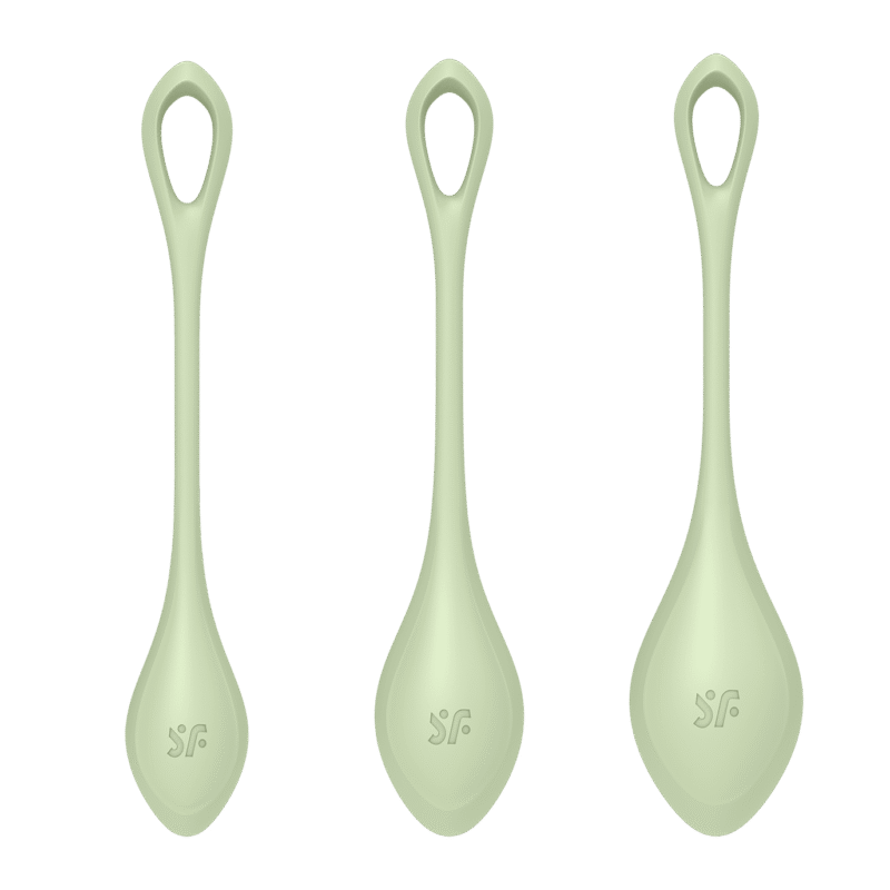 Satisfyer - Yoni Power 2 - Vaginakule Sett - Lys Grønn